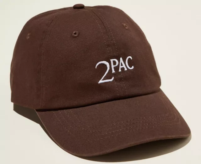 Brand new  2pac Shakur Embroidery Brown Dad Cap Adjustable Rapper Music hat