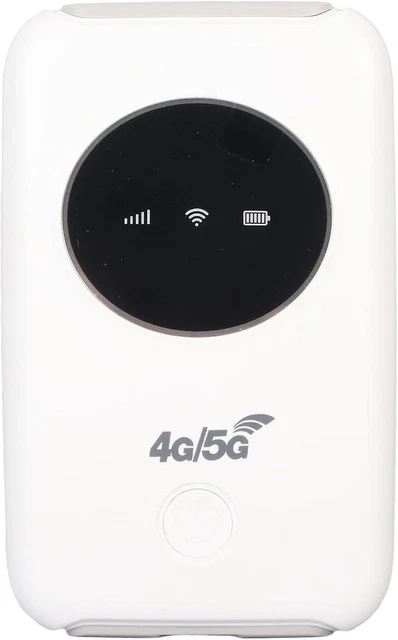 Hotspot WiFi 4G LTE Portable 300 Mbps – Routeur Mobile Débloqué SIM + Batterie 3200 MAh, Connexion 10 Appareils