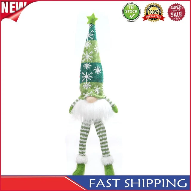 Glowing Gnome Christmas Faceless Doll with Light Xmas Home Decor (Green)