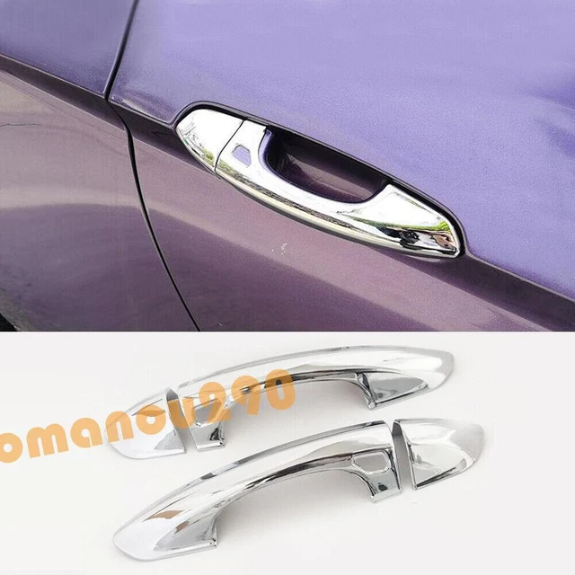 For Ford Mustang 2015-2017-2018 2020 ABS Chrome Outer Door Handle Cover Trim 4PC