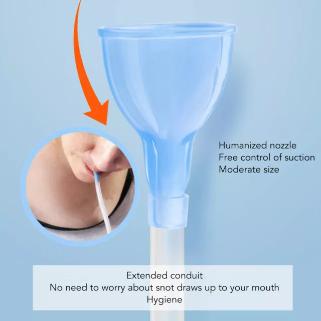 Baby Nasal Aspirator Reusable Baby Nose Sucker Portable Ergonomic Soft