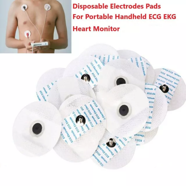 500Pcs Electrode Pads Snap On Replacement For ECG EKG Heart Monitor medical