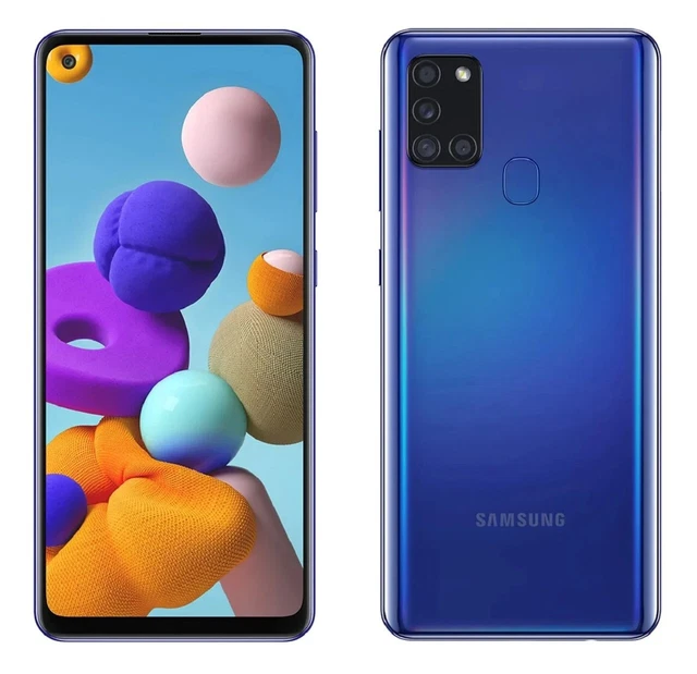 Samsung Galaxy A21s en Bleu Téléphone Mannequin Attrappe - Accessoires, Déco,