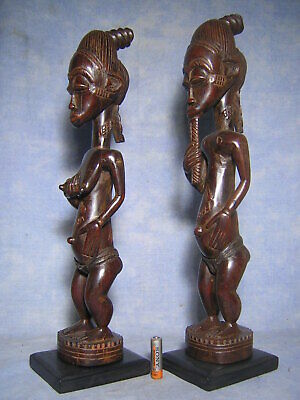 COUPLE BAOULE art tribal africain AFRICANTIC statue africaine african Afrique 3
