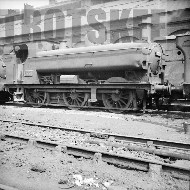 LARGER NEGATIVE BRITISH Railways Steam Loco 5791 Class 57XX 1955 ...