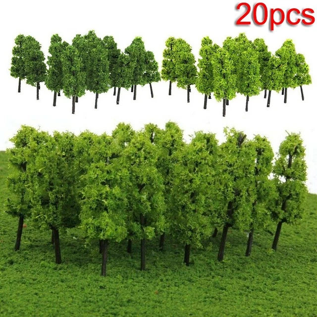 Train De Paysage Avec Des Arbres Miniatures, 20 Pièces, Échelle De 3 À Train De Paysage Avec Des Arbres Miniatures, 20 Pièces, Échelle De 3 À