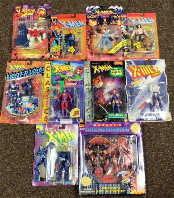 ToyBiz Marvel X-Men Action Figure Lot of 10 New & Sealed Figures - Read Bio