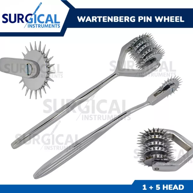 Wartenberg Neuro Pinwheel Set Diagnostic Instruments 1 & 5 Head German Grade