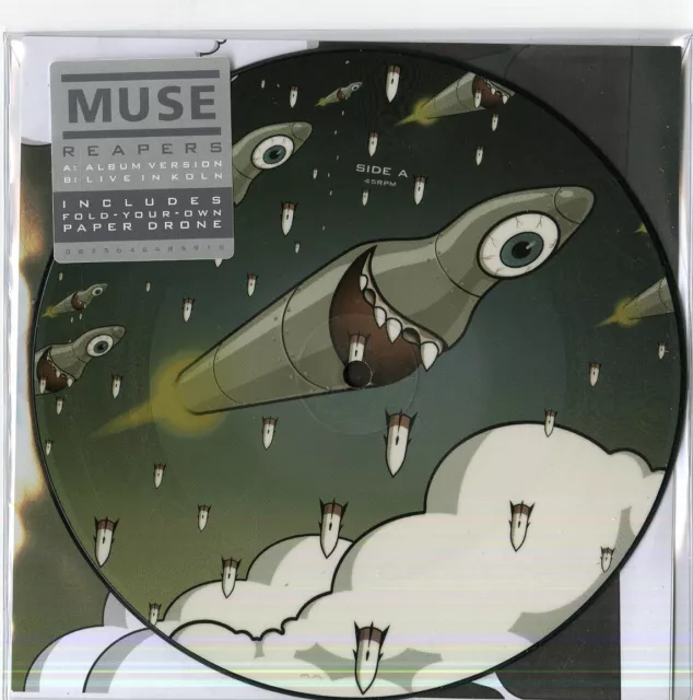 Muse Reapers Vinile Ep 7" Picture Disc Record Store Day 2016 Nuovo !!