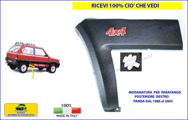 Fiat Panda 141 (1986-2003) profili modanature tetto originali - Aricun