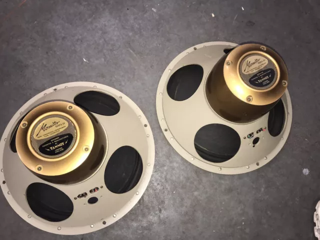 Tannoy 12" Monitor Gold Vintage Speakers LSU/HF/12/8 Pair