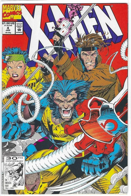 X-Men #4 - MARVEL - Jan '92 - 1st Appearance of Omega Red!!!