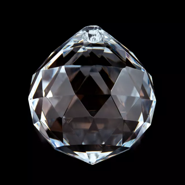 Kristall Kugel 30 - 40mm Regenbogenkristall Bleifrei Feng Shui CRYSTAL klar