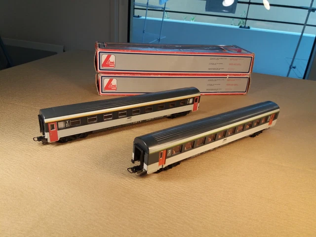 BING - GBN - Echelle O - 2 Wagons voitures voyageurs à