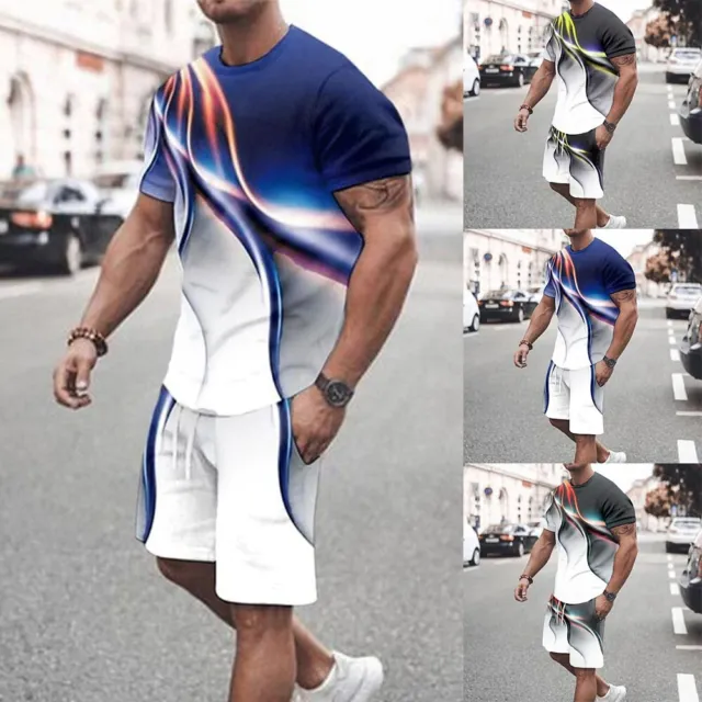 MUST HAVE SHORT Sleeve T Shirt and Shorts Set for Men's Summer
