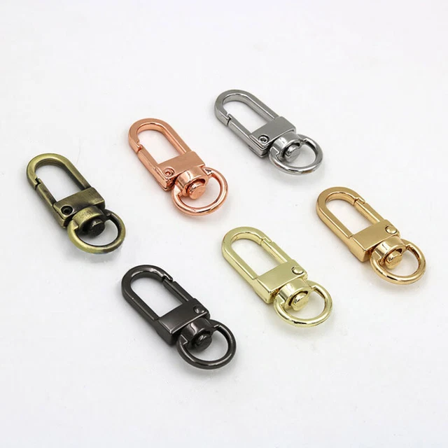 10PCS Lobster Claw Swivel Clasp Clips Bag Keyring Hook Findings Keychain lanyard