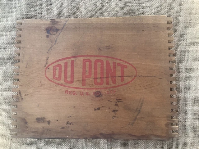 Vintage Dupont High Explosives Box End