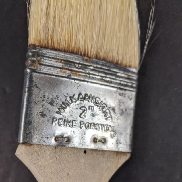 Vulkanisiert 2 Inch Paint Brush Reine Borsten German Painters Wood Handle