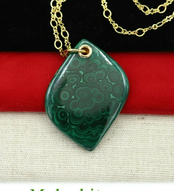 Malachite Collana Guarire Pendente Pietra Naturale (#21)
