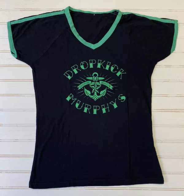 Dropkick Murphys Shipping Up To Boston Tour Concert Black Green T-Shirt Track 29