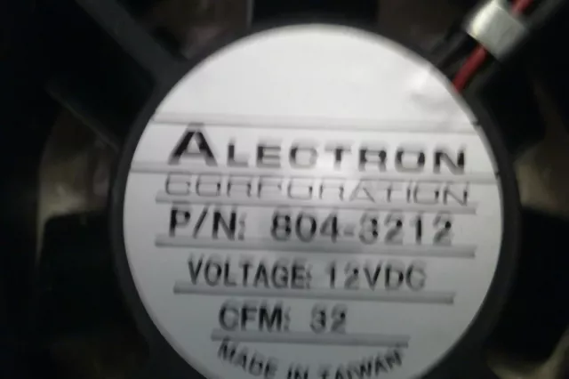 Alectron 804-3212 Axial Fan,12VDC,32CFM, 80mm Sq x 25mm