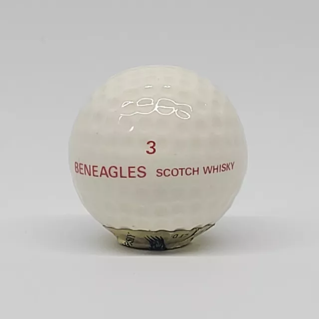 Vtg Beneagles Scotch Whiskey Peter Thompson Ceramic Golf Ball Sealed