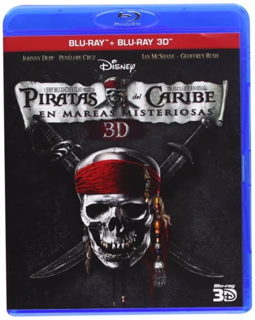 Piratas del Caribe: En Mareas Misteriosas Blu-ray 3D (SOLO DISCO DE 3D NO 2D)