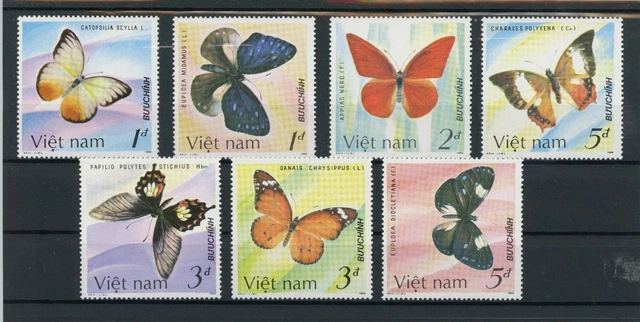 Vietnam 1802-1808 postfrisch Schmetterling #JT927