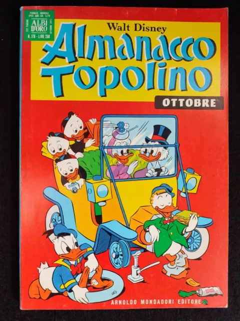 ALMANACCO TOPOLINO Nr. 178 Ed. Mondadori 1971 *** Con Cartolina Abbonamento