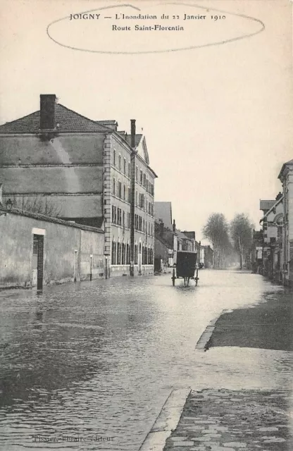 JOIGNY - L'inondation du 22 janvier 1910 - Route Saint-Florentin