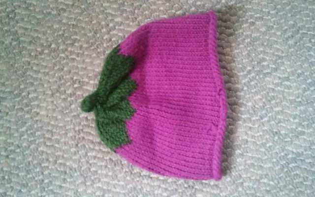 015 Kids Cute Eggplant Tobaggan Hat Winter