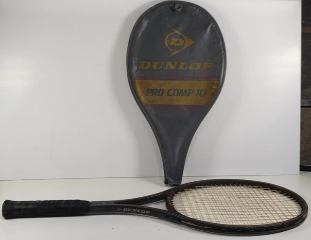 Pro Comp Tennis Racket DUNLOP PRO COMP 10 Tennis Racquet with Case - Black - Grip Started to ...