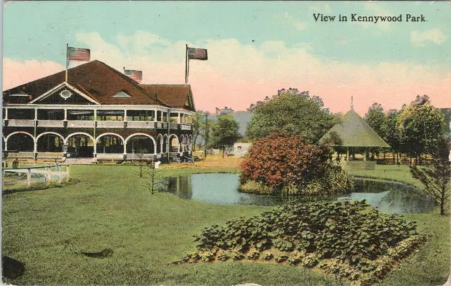 Postcard Pennsylvania PA Pittsburgh Kennywood Park 1913 Early View Pavilion