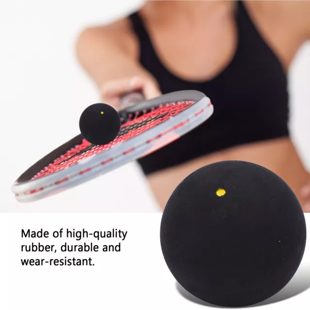 1-4 Squash Ball 37mm Rubber Single Dot Squash Racket Balls for Beginner Training