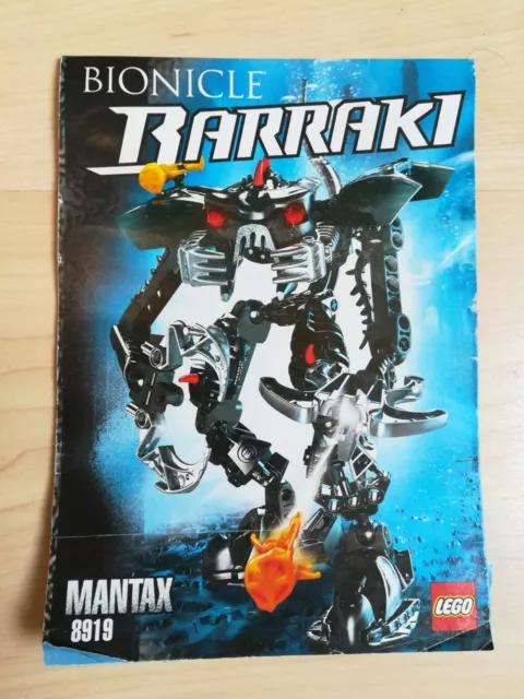 Notice de Lego Bionicle BARRAK1 - Mantax 8919