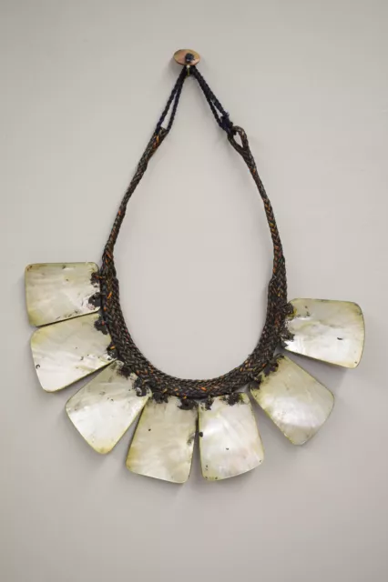 Ifugao Philippine Tribal Shell Mother of Pearl Status Necklace