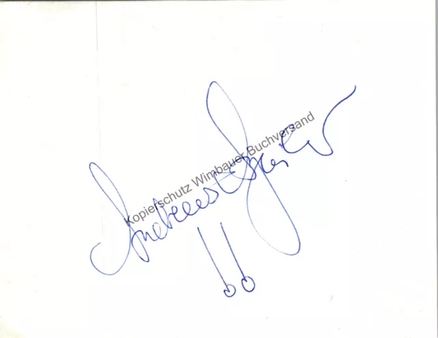 Original Autograph Andreas Wecker (*1970) Turner /// Autogramm Autograph signier