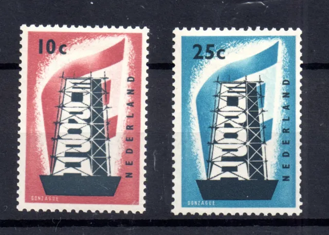 Netherlands 1956 Europa mint LHM set SG836-837 WS20480