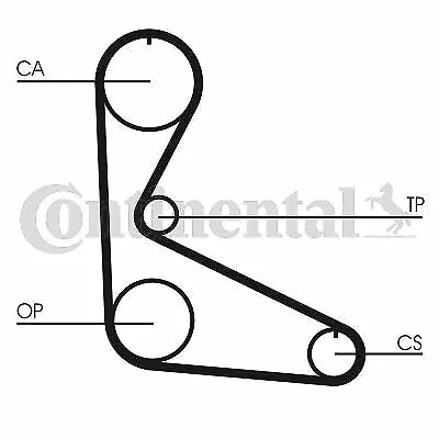 Continental Courroie De Distribution Pour Lancia Y10 1.3 I.e.,Fiat 127 1.3 Sport