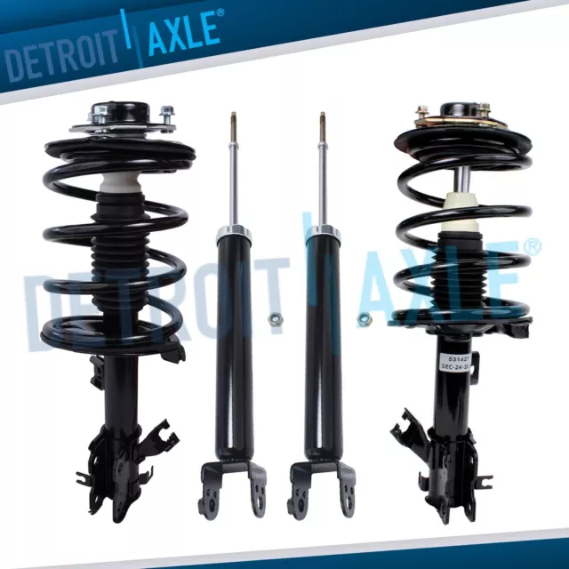 Front Struts Coil Springs Rear Shock Absorbers for 2002 - 2006 Nissan Altima V6