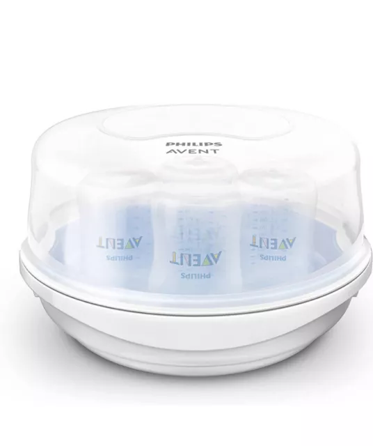 Philips AVENT Microwave Steam Sterilizer for Baby Bottles, Pacifiers, Cups