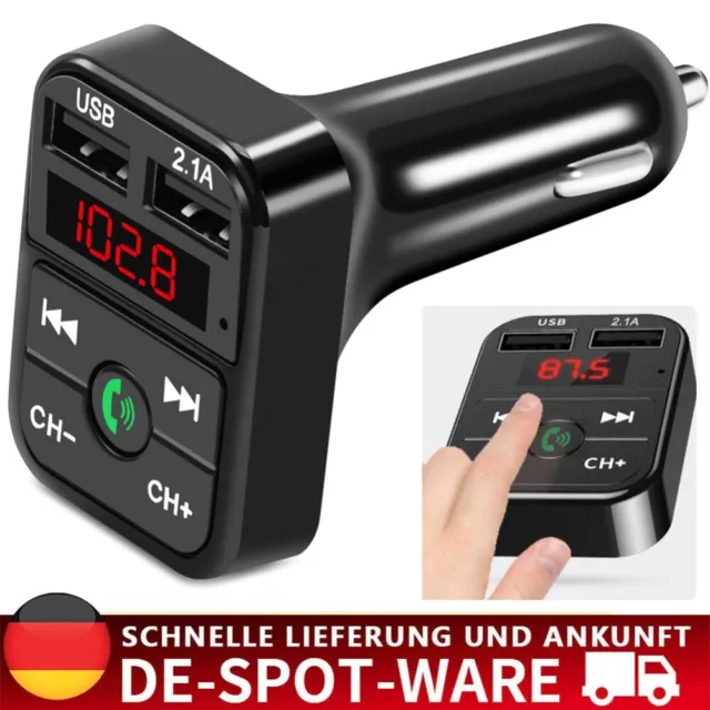 KFZ Bluetooth Car FM Transmitter Auto USB Charger Freisprechanlage MP3 Player