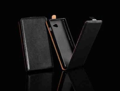 ^ ZTE Blade V8 Mini FLEXI Handy Tasche Hülle Flip Case Schutzhülle Etui Schwarz