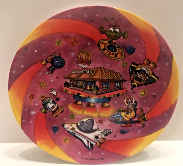 Vintage 1985 McDonald’s *RARE* McDonaldland In Space Plate