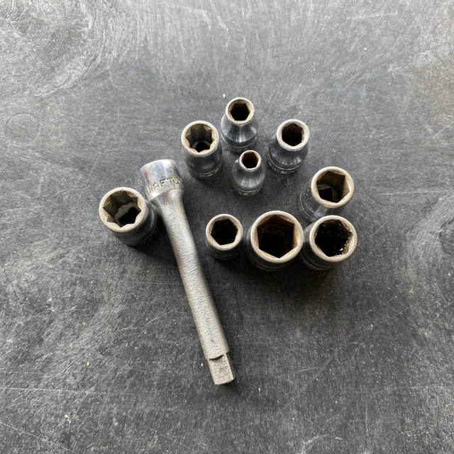 CRAFTSMAN TOOLS 1/4 DRIVE SAE. SERIES V SOCKET  Lot Of 10