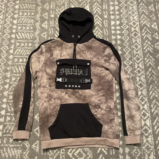 SUPPLY & DEMAND New York City Black Tie Dye Hoodie Mens Sz Medium 32.