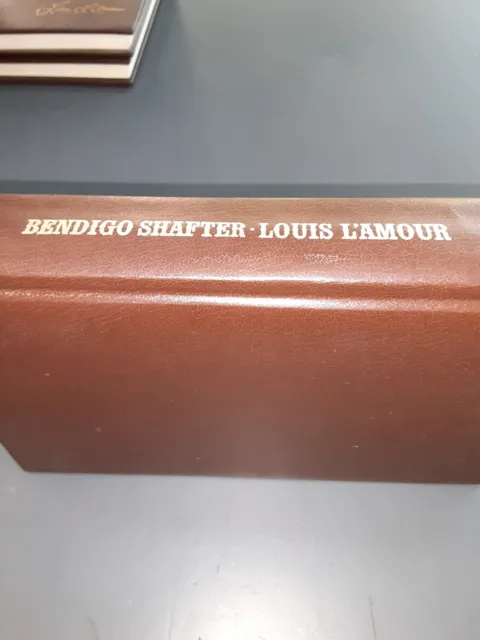 1987 cowboy WESTERN Louis L'Amour Collection LEATHERETTE ed BENDIGO SHAFTER