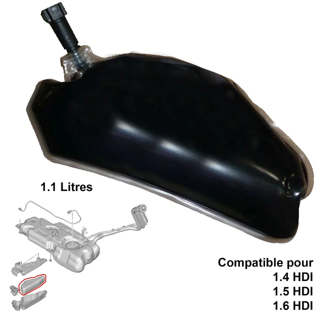 Poche D'additif FAP Cérine/Eolys Powerflex - Compatible Citroën C3 II, DS3 1.6 E-HDI, Référence 9678033980 1500RY