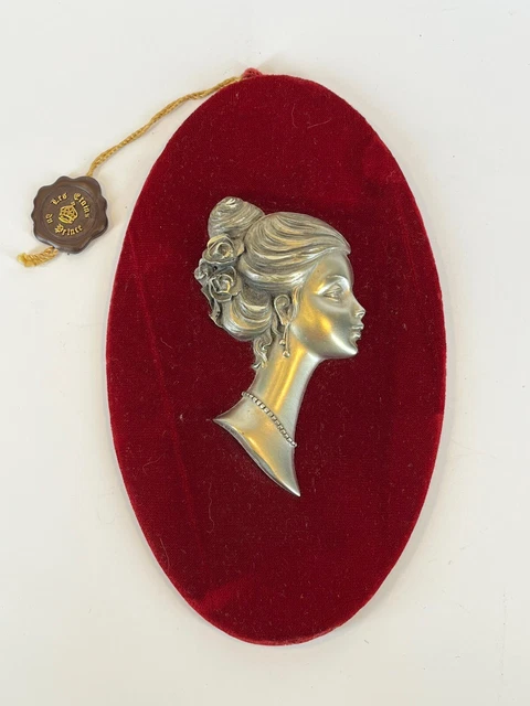 Tableau jeune fille etain du prince TBE