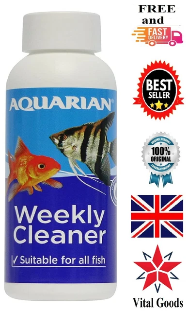 AQUARIAN Weekly Cleaner Water Conditioner Healthy Aquarium CLEAR WATER ALL FISH